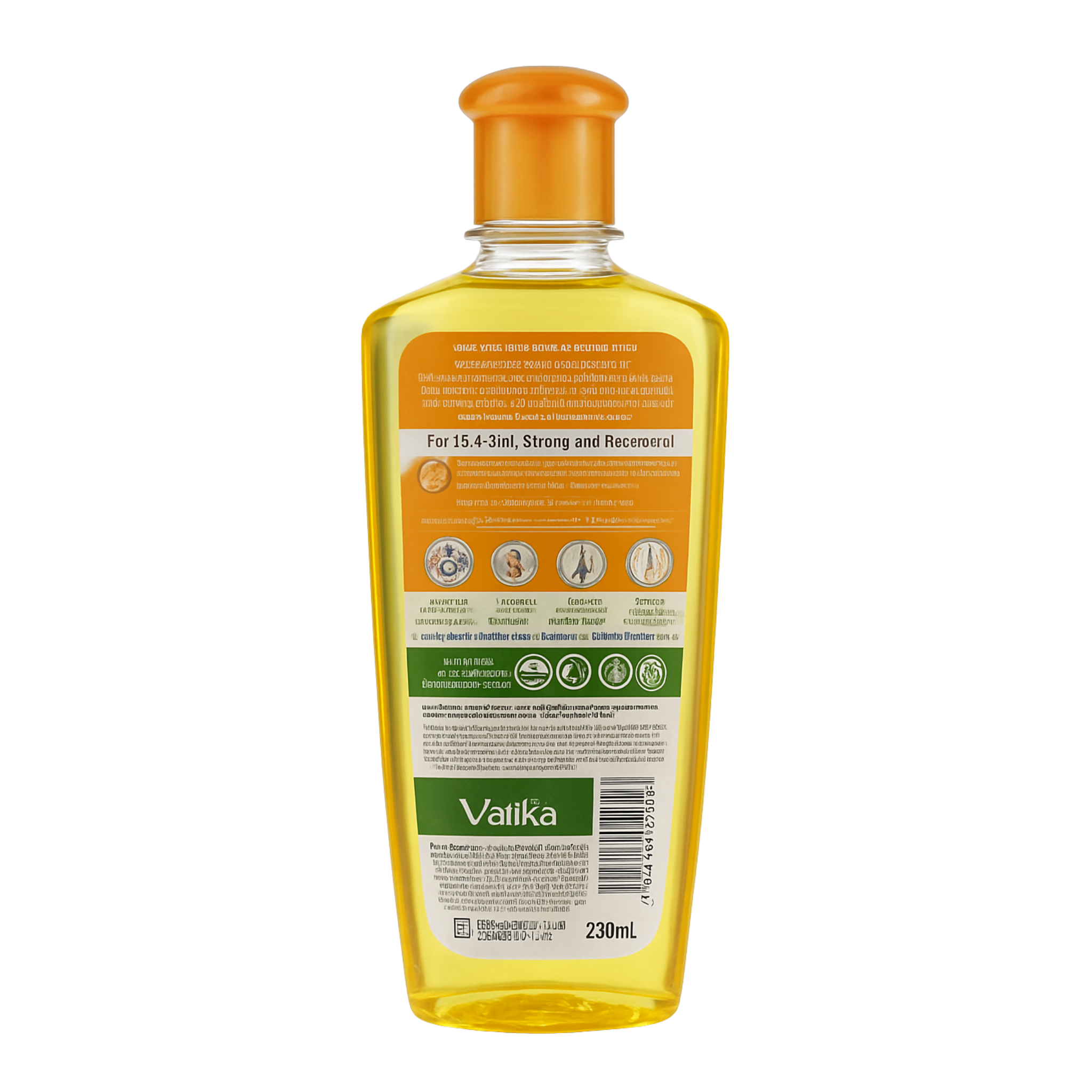 Valika bottle with label on a white background