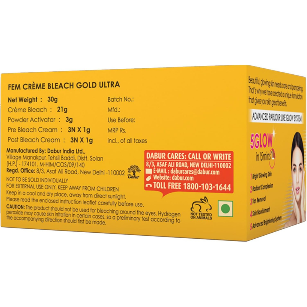 Fem Creme Bleach Gold 64g