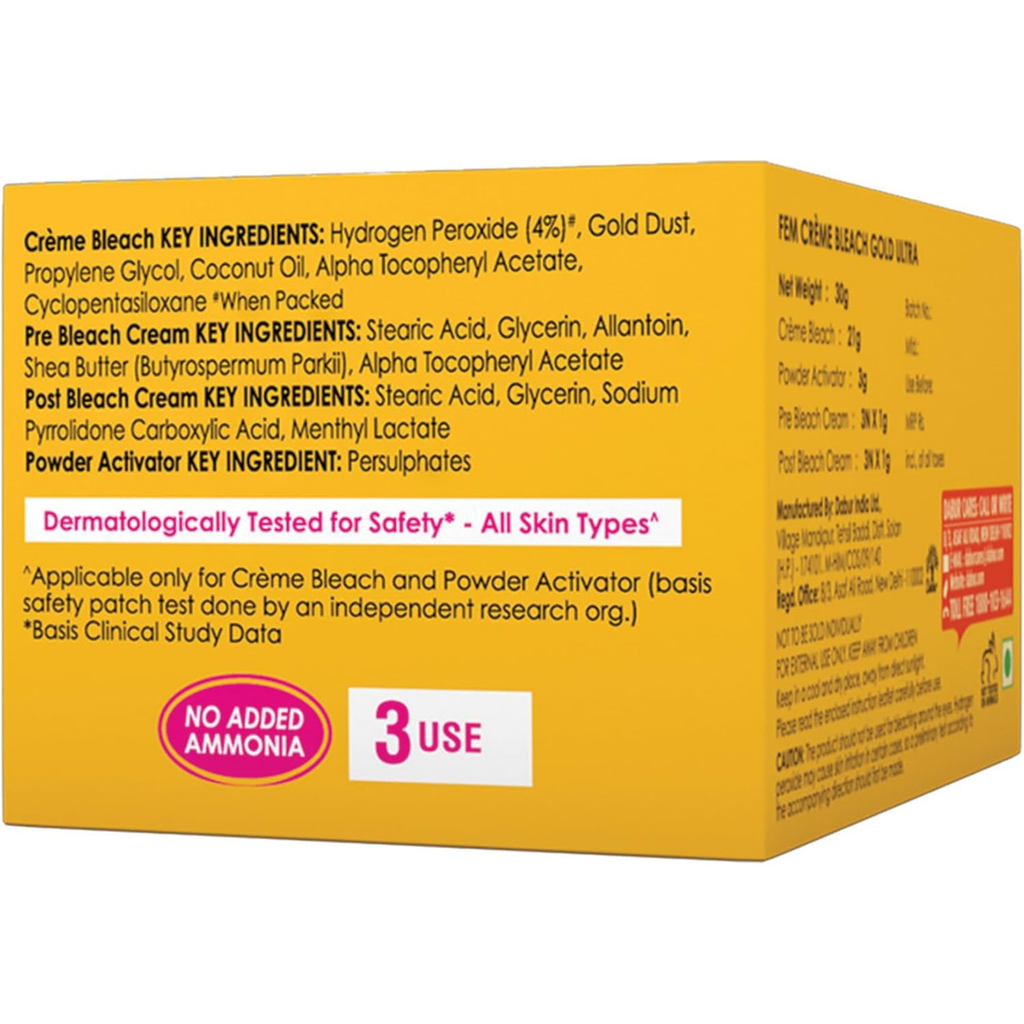 Fem Creme Bleach Gold 64g