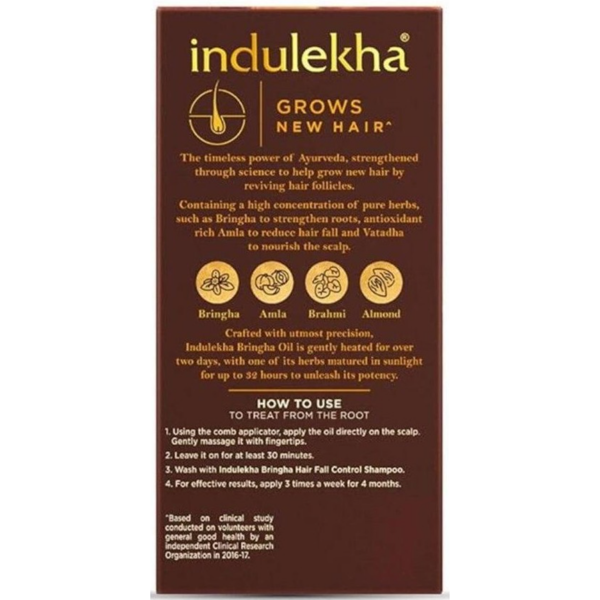 Indulekha Bringha Hair Oil with Comb Attachement