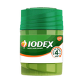 Green container of Iodex body pain expert on a white background
