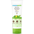 Mamaearth Tea Tree Oil Control Face Wash packaging on a white background