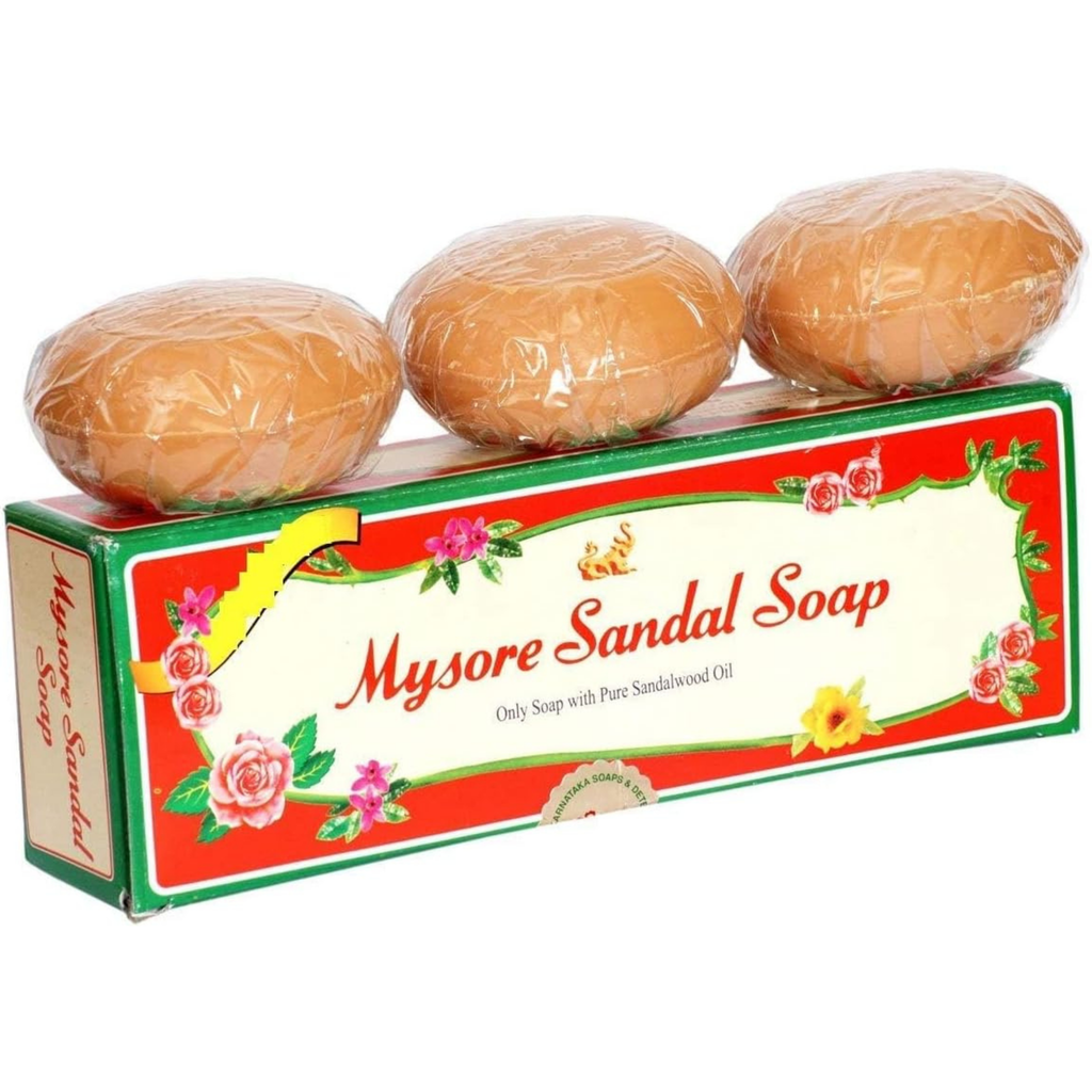 Mysore Sandal Soap box with 3 soaps 