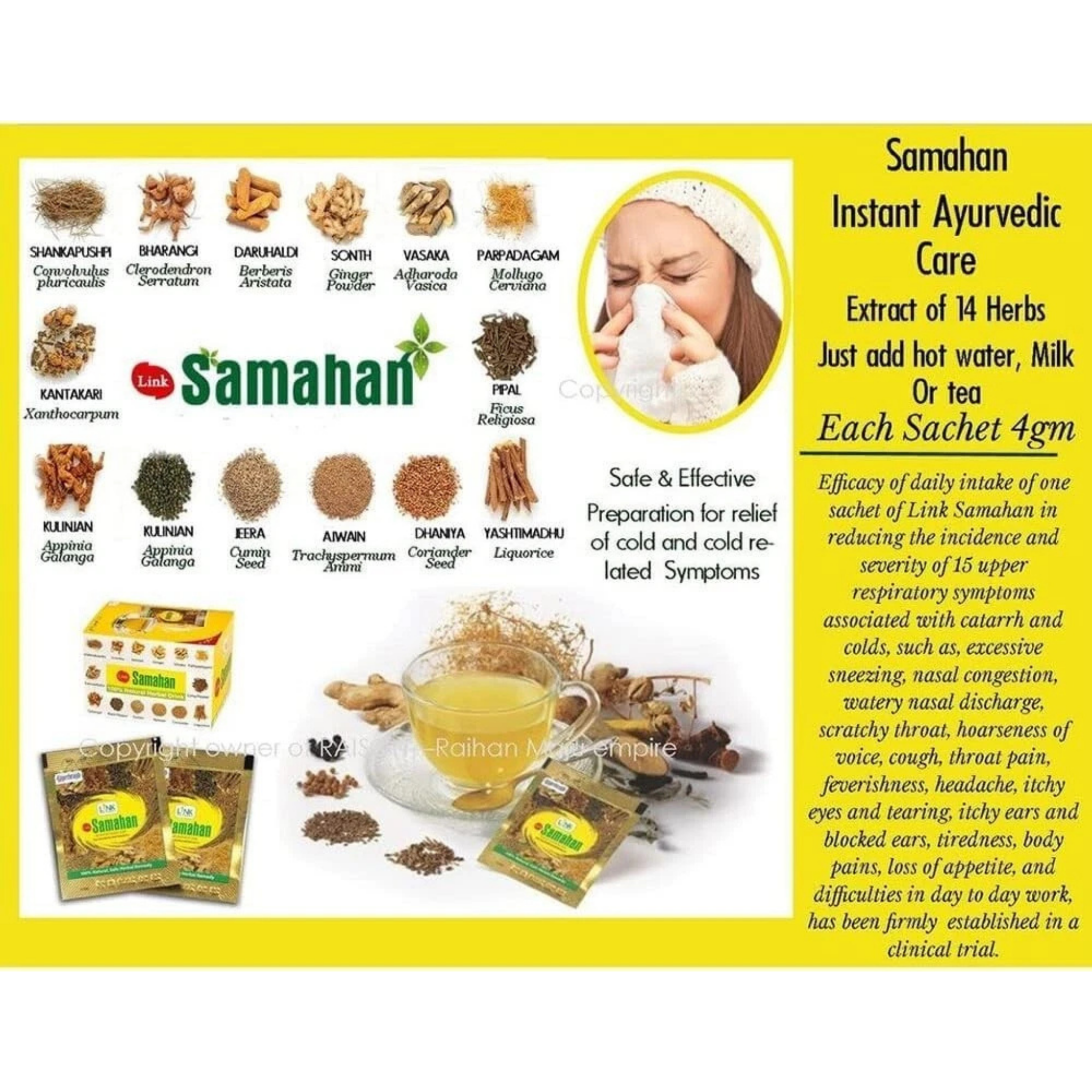 Link Natural Samahan Herbal Drink 30x4g sachets