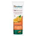 Himalaya Tan Removal Orange Face Wash tube on a white background