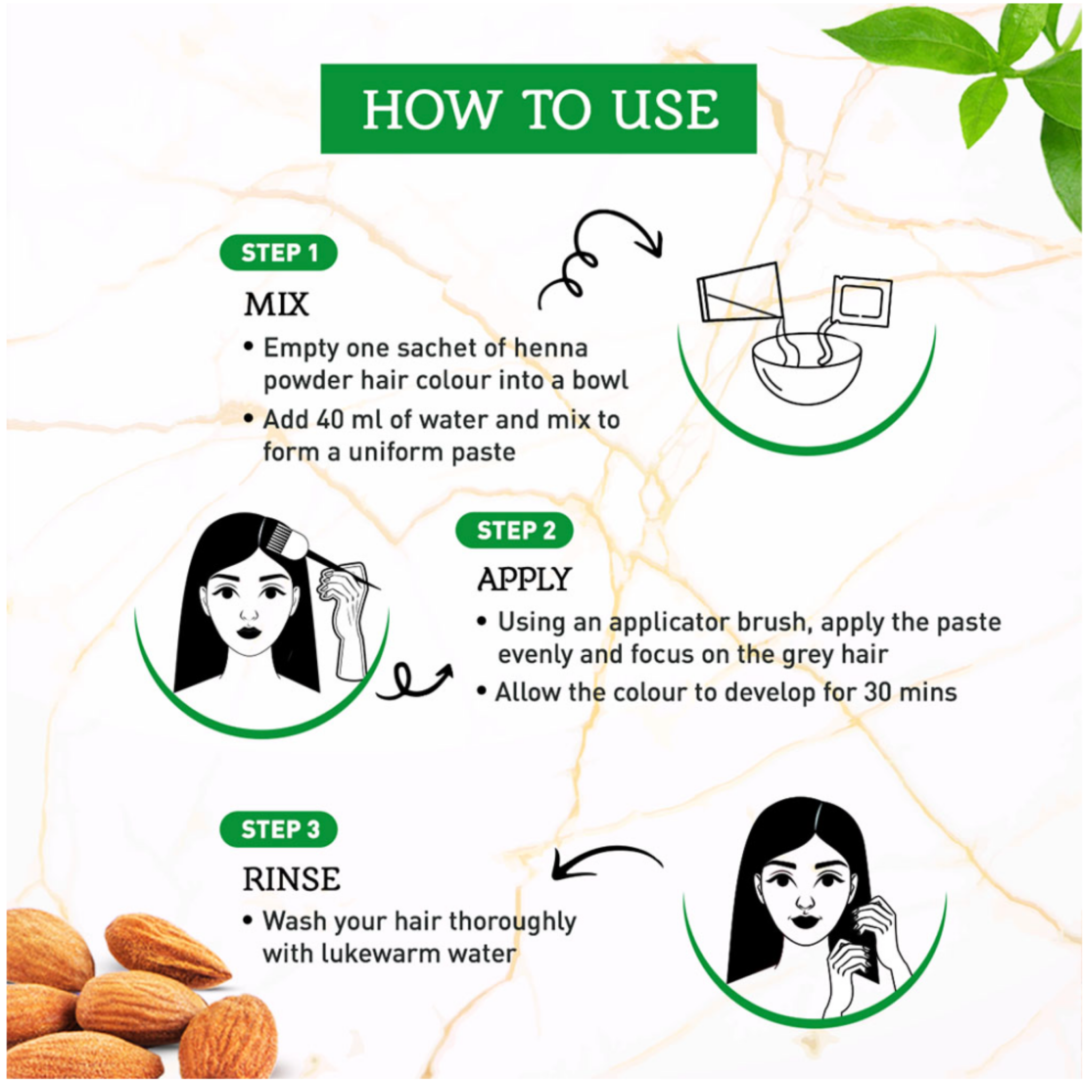 Vatika Henna & Almond Hair Colour 6pk