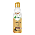 Vatika coconut hair oil bottle on a white background
