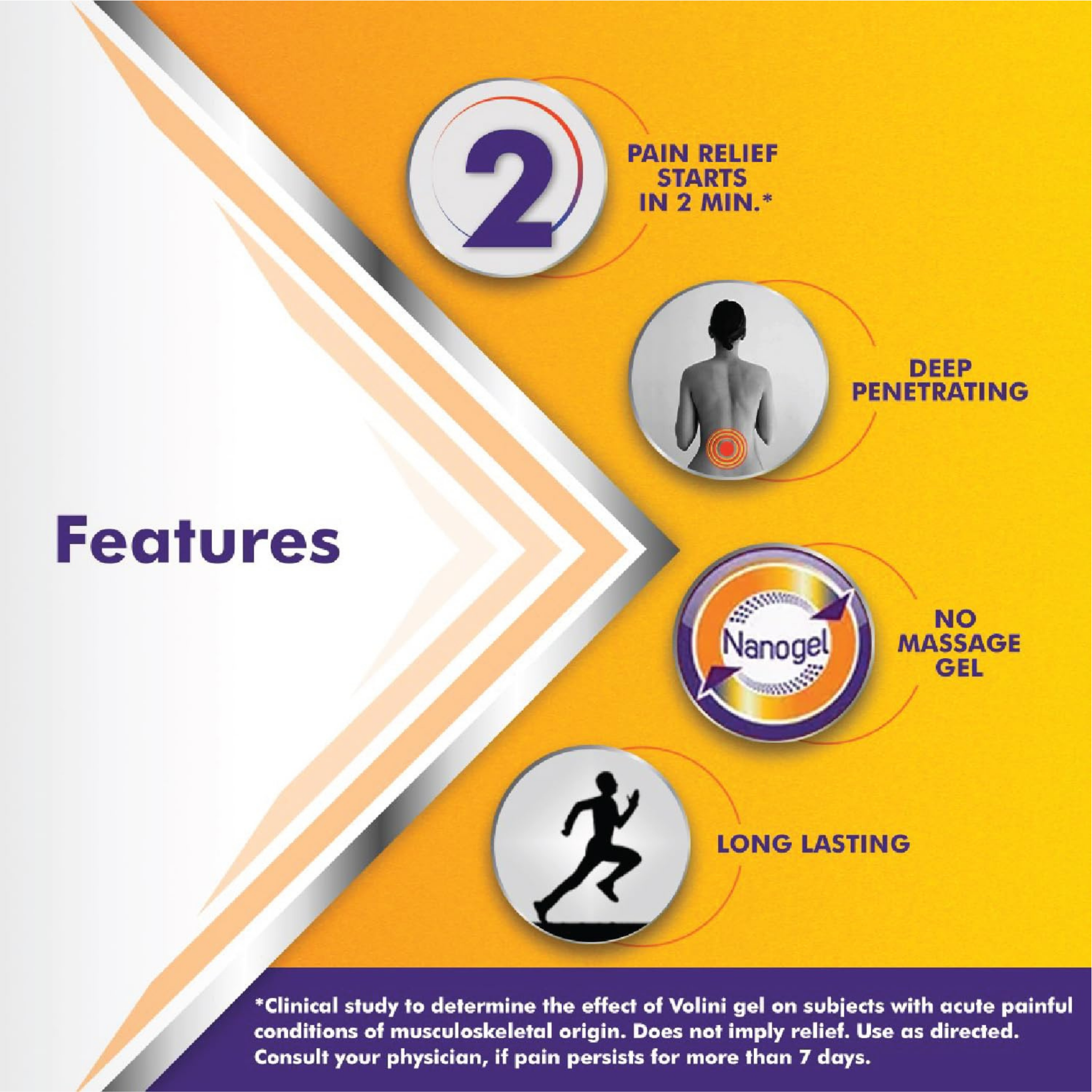 Volini Pain Relief Gel 50g