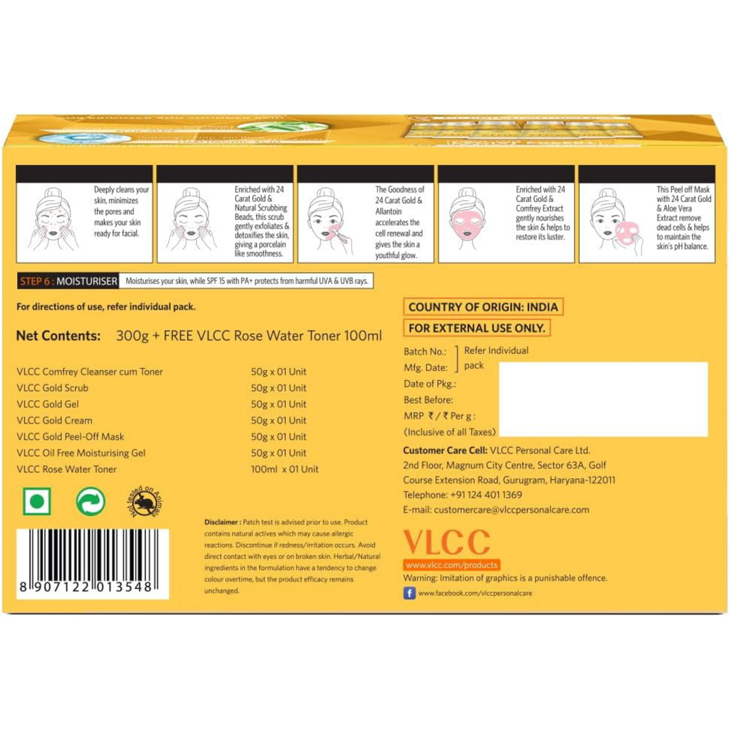 VLCC Gold Facial Kit 60g