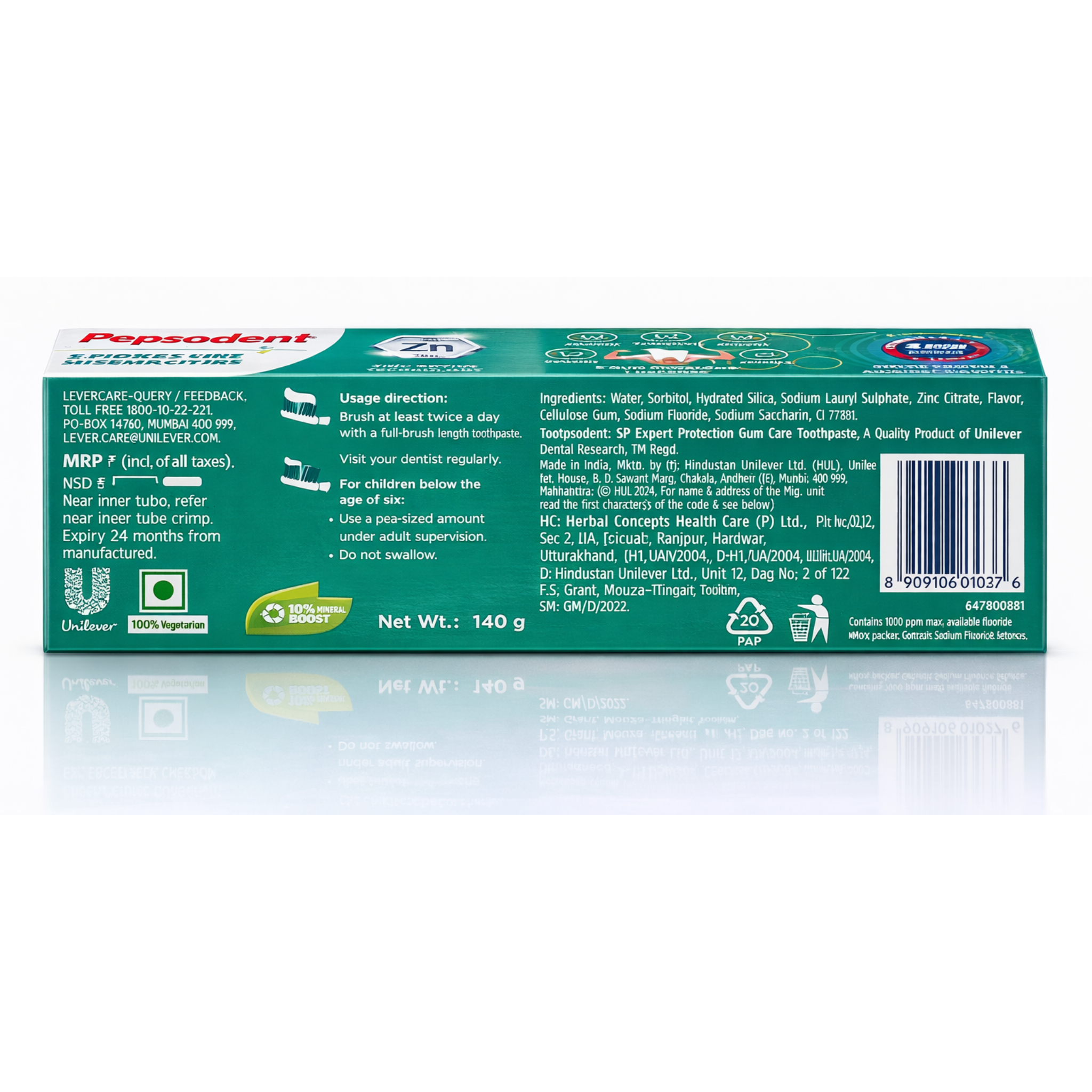Pepsodent Toothpaste 140g