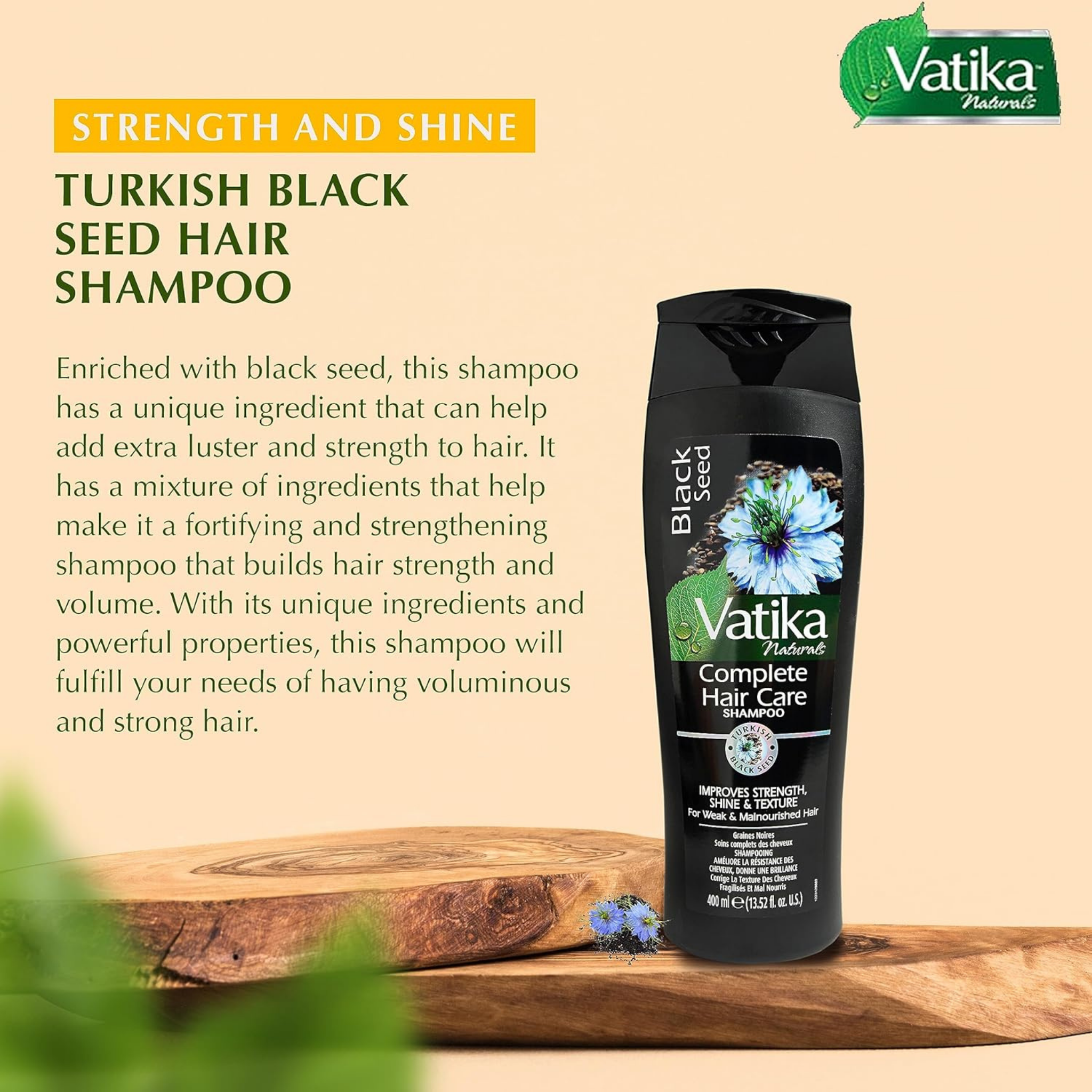 Vatika Turkish Black Seed Shampoo 400ml