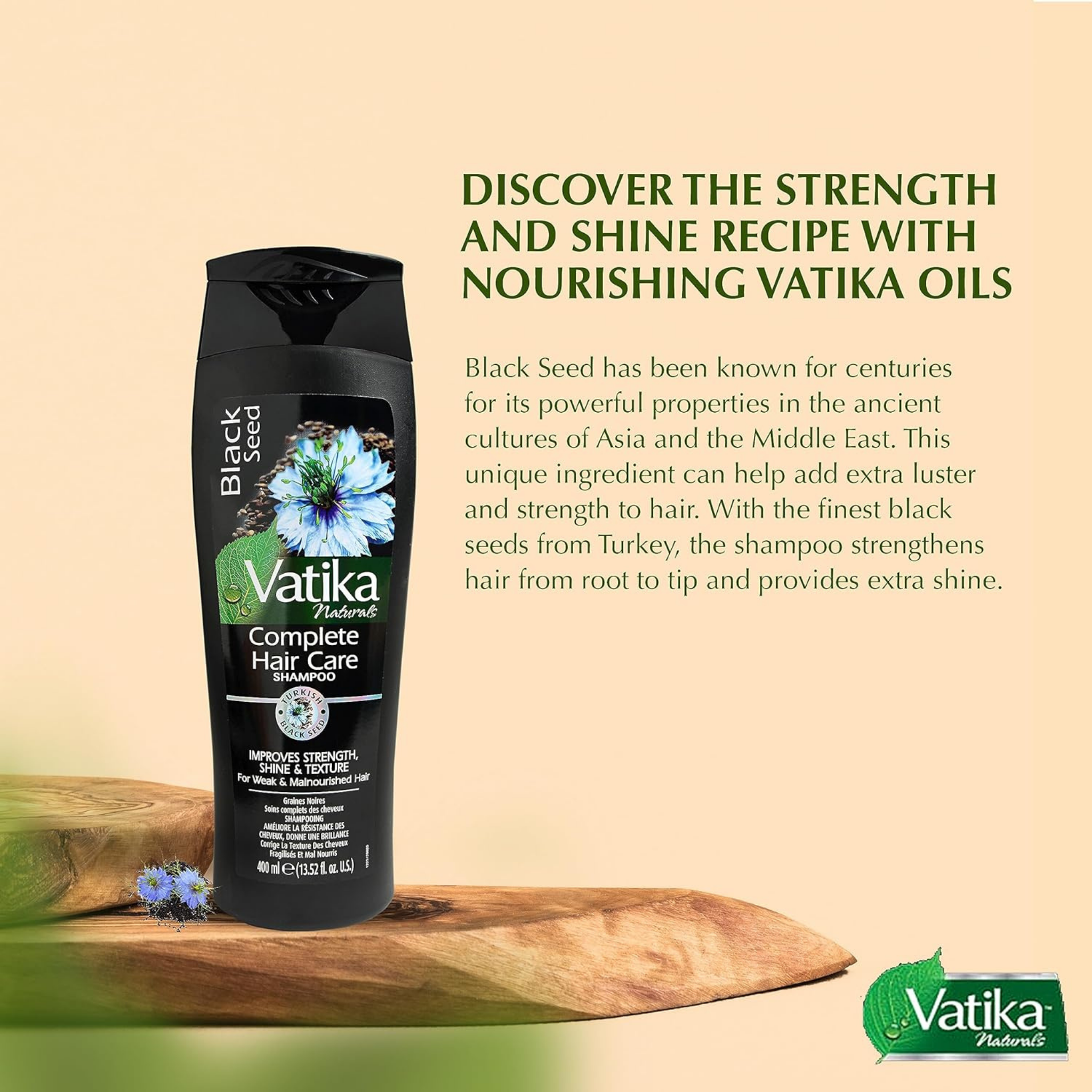 Vatika Turkish Black Seed Shampoo 400ml
