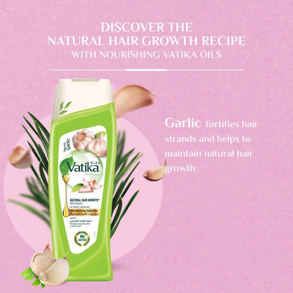 Vatika Spanish Garlic Hair Growth Shampoo 400ml