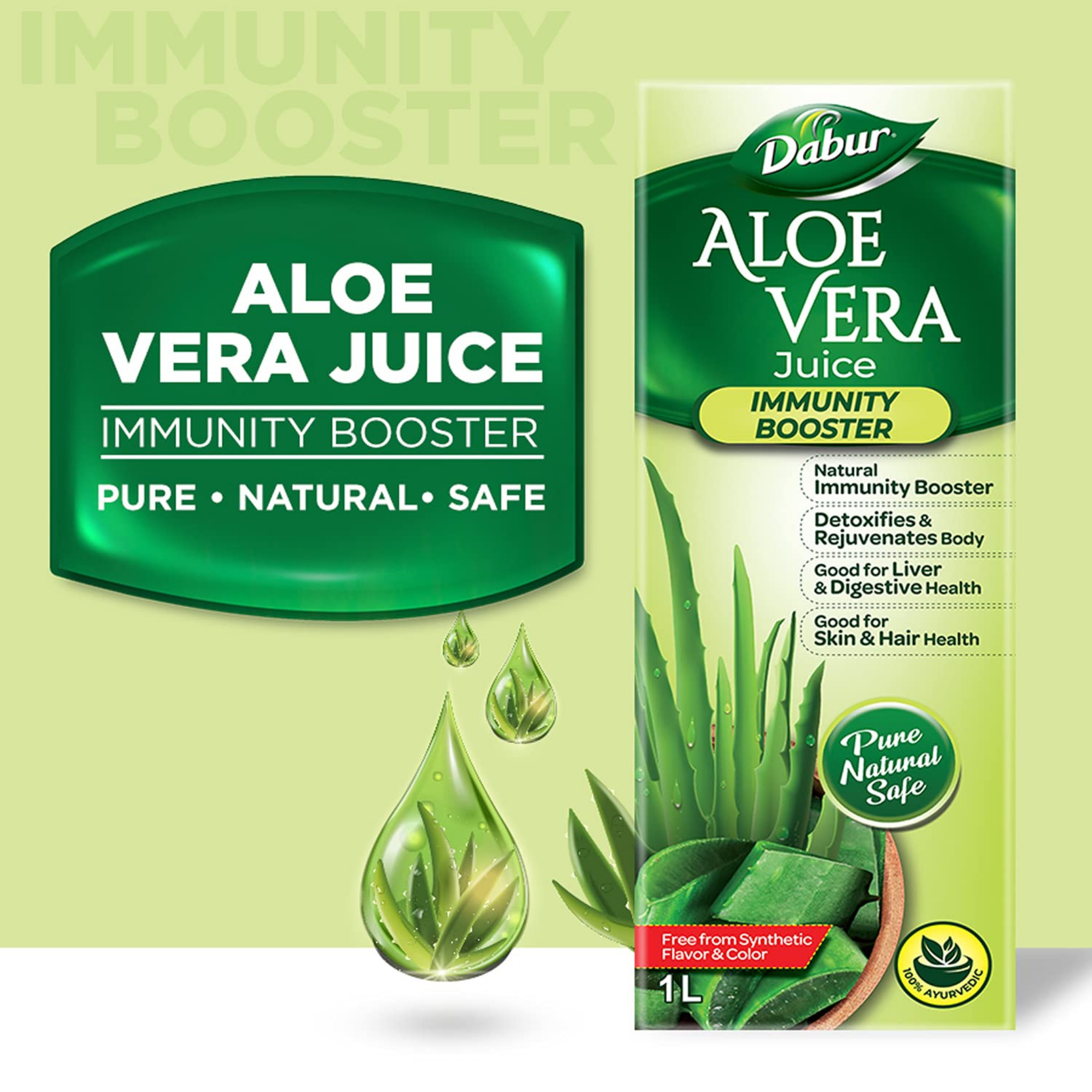 Dabur Aloe Vera Juice for Liver & Digestive Health 1L