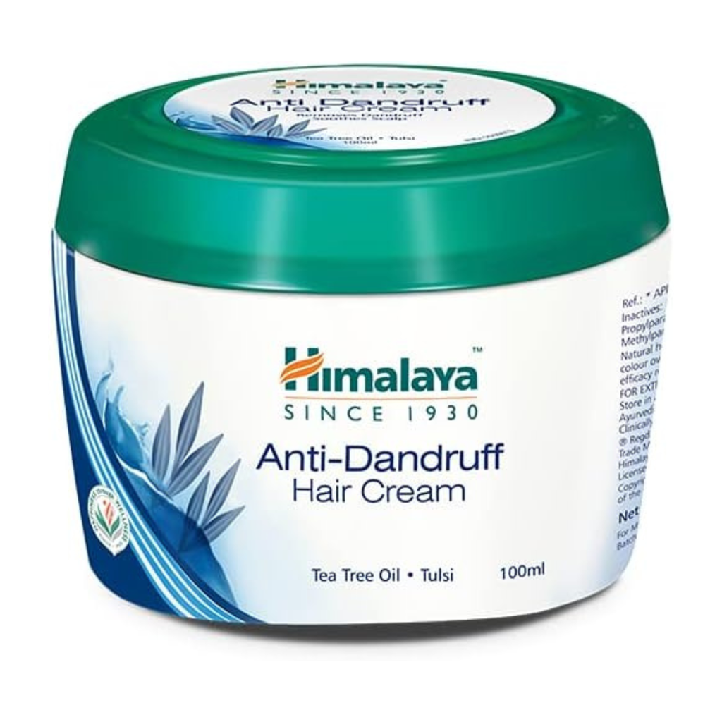 Himalaya Anti-Dandruff Hair Cream jar on a white background