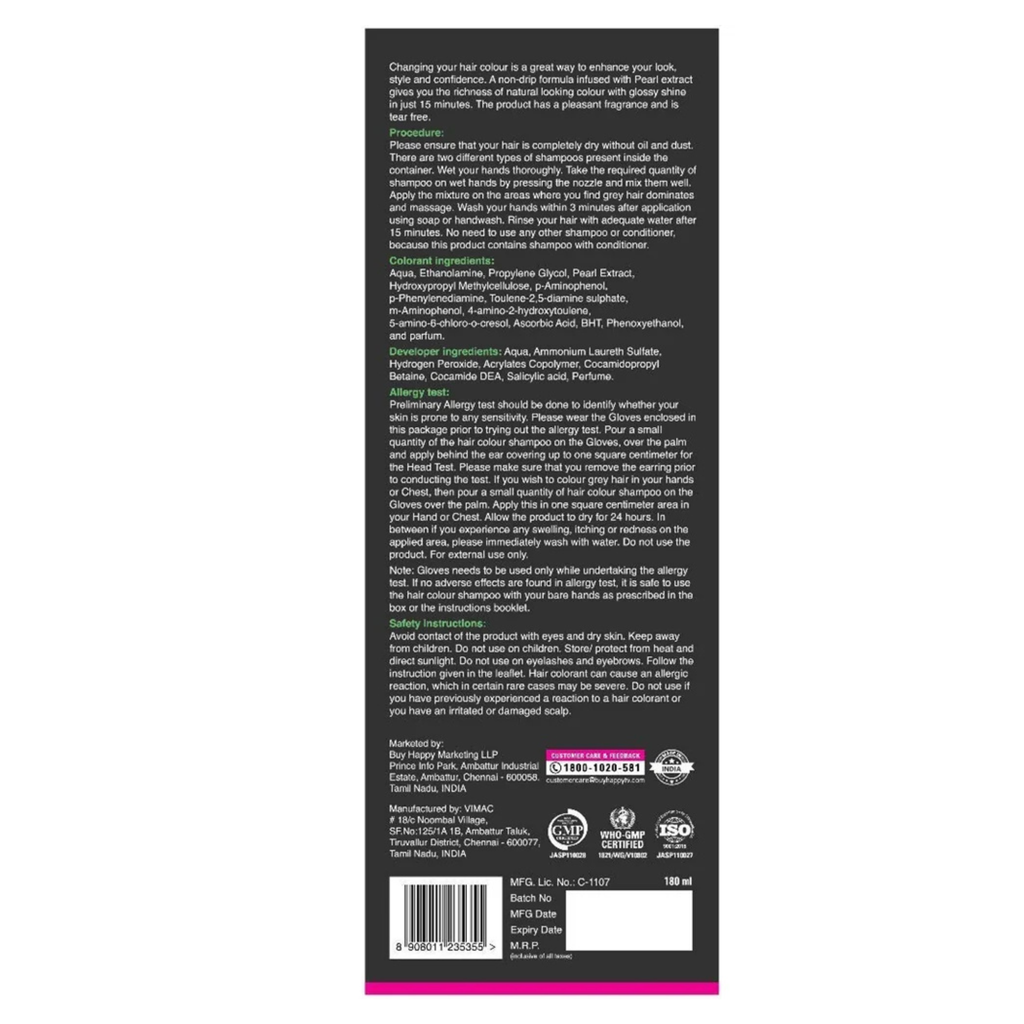 Back of a product packaging with text and logos on a white background
