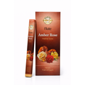 Flute Amber Rose incense sticks packaging on a white background