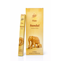Flute Sandal incense sticks packaging with elephant design on a white background