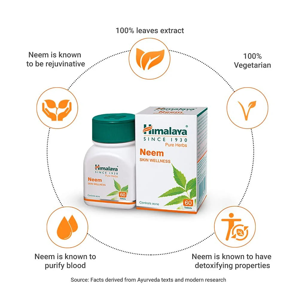 Himalaya Skin Wellness Neem 60 tablets